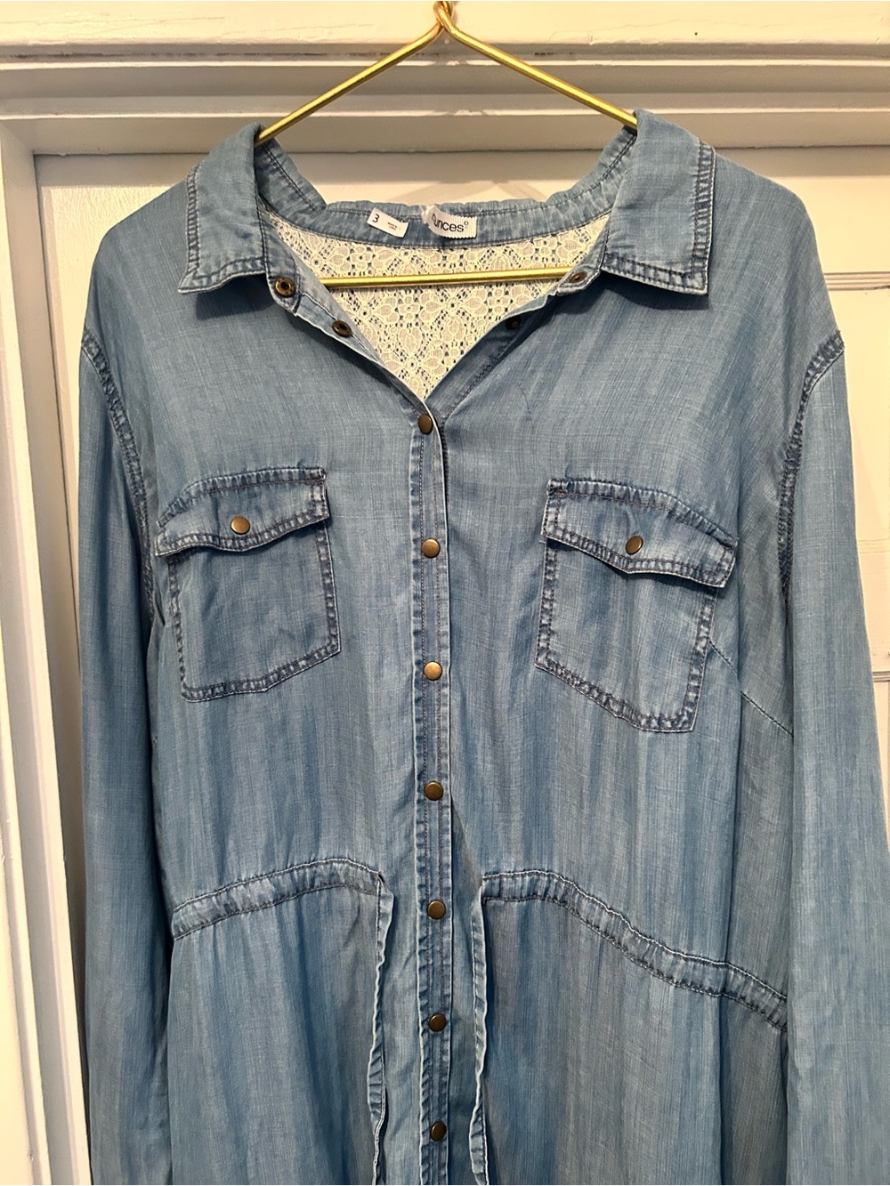 Maurice’s Soft Chambray Dress Sz 3